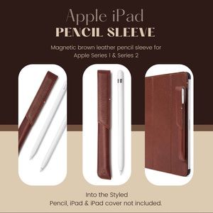 Apple Leather Pencil Sleeve ~ Never Used
